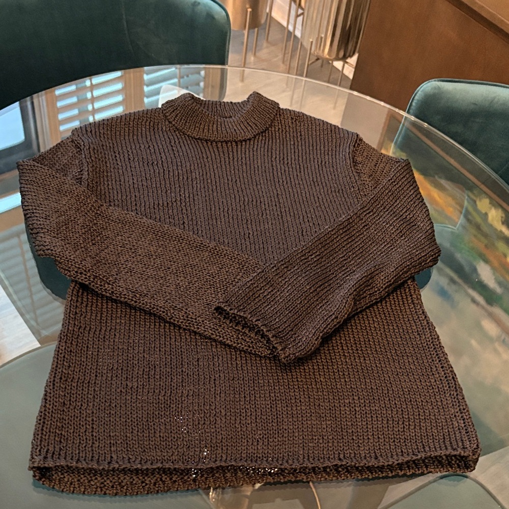 Zara woman’s Crewneck Sweater, black Md NWOT
